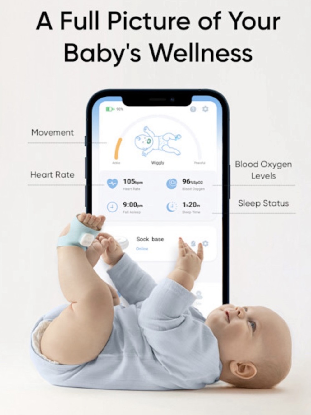 Eufy Baby Smart Sock Monitor Set - Picture 7 of 9